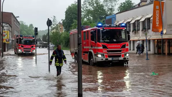 В Германии возникло масштабное наводнение, фиксируемое «раз в 50 лет»