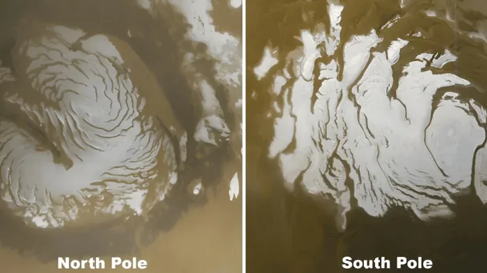 50-летняя загадка Марса раскрыта: что не так с полярным льдом на Красной планете