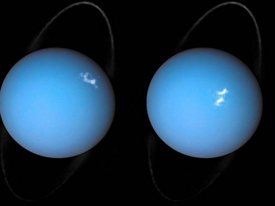 Hubble снял полярное сияние на Уране
