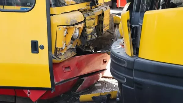 В Варшаве столкнулись два трамвая: 18 пострадавших