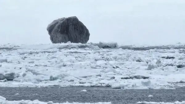 Совершенно черный и в форме ромба: у берегов Канады запечатлели самый странный айсберг в мире