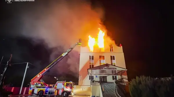 В Хмельницкой области молния ударила в Дом молитвы (видео)