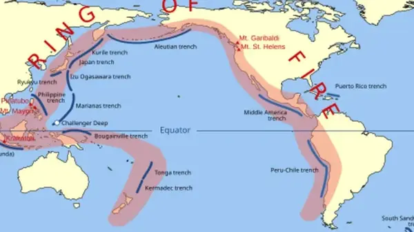 Огненное кольцо в Тихом океане: почему оно является домом для 75% всех активных вулканов Земли