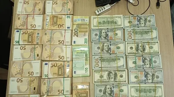 У украинца на границе изъяли большую сумму валюты