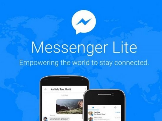 Соцсеть Фейсбук запустила Messenger Lite в 150 странах