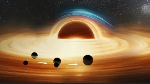 Странный гигант: астрономы, вероятно, впервые обнаружили тройную черную дыру