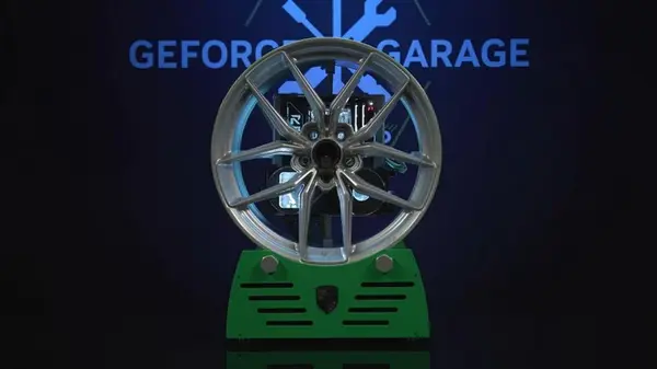 NVIDIA собрала игровой ПК внутри колеса автомобиля Porsche 911 (видео)