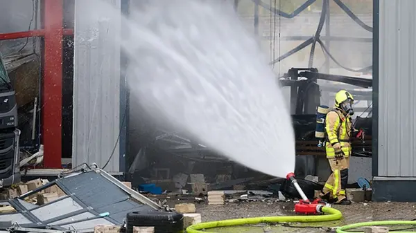 В Германии на АЗС произошёл мощный взрыв