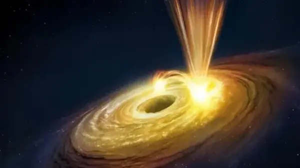 Ведет себя как Солнце: сверхмассивная черная дыра выбросила материю с рекордной скоростью