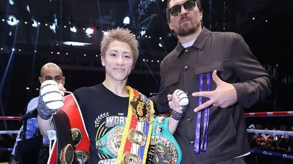 Усик приветствовал Иноуэ с победой на ринге