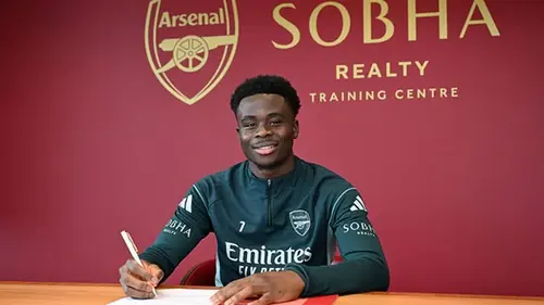 Арсенал и Сака продлевают сотрудничество до 2031 года