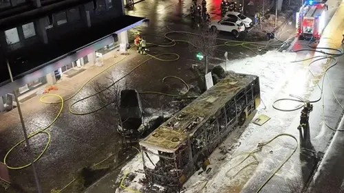 В Швейцарии сгорел автобус: шесть погибших