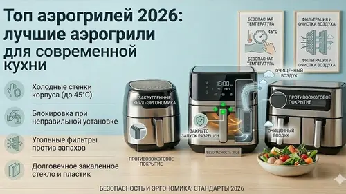 топ аэрогрилей 2026: лучшие аэрогрили для современной кухни