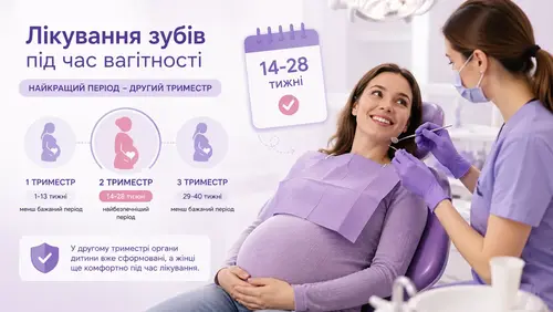 Особливості стоматологічних процедур під час вагітності