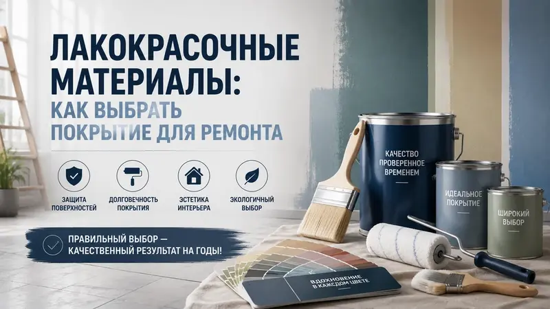 Лакокрасочные материалы: как выбрать покрытие для ремонта
