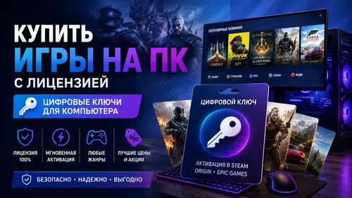 Купить игры на ПК с лицензией цифровые ключи для компьютера разнообразные жанры и новинки