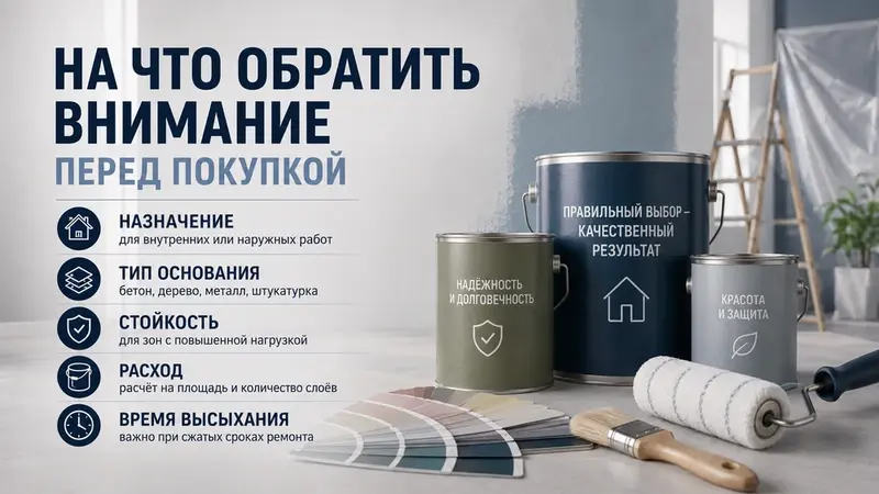на что обратить внимание перед покупкой лакокрасочных материалов