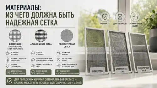 Материалы: из чего должна быть надежная сетка
