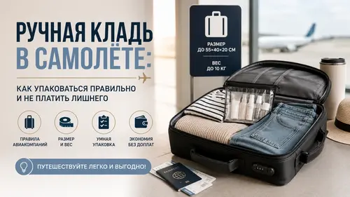 Ручная кладь в самолёте: как упаковаться правильно и не платить лишнего