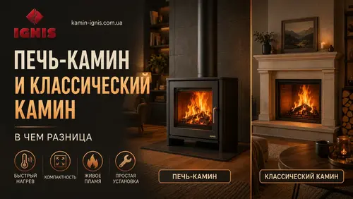 Чем печь-камин отличается от классического камина