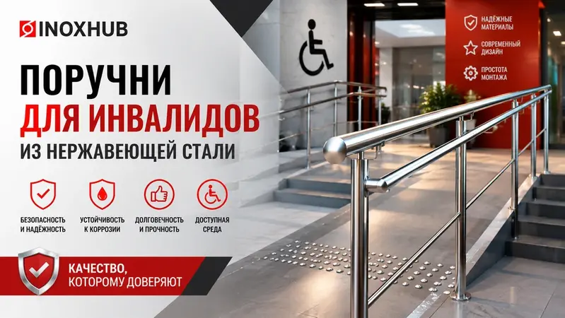 Поручни для инвалидов из нержавеющей стали: требования, преимущества и особенности выбора