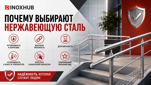Почему выбирают нержавеющую сталь для поручней