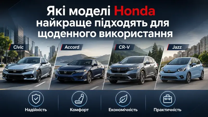 Які моделі Honda найкраще підходять для щоденного використання