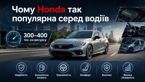 Чому Honda популярна серед водіїв