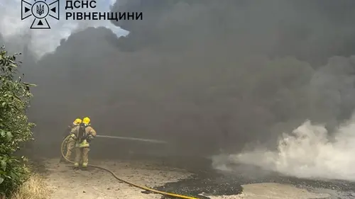 В Ровенской области произошел пожар на заводе