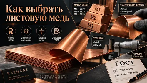 Как выбрать листовую медь