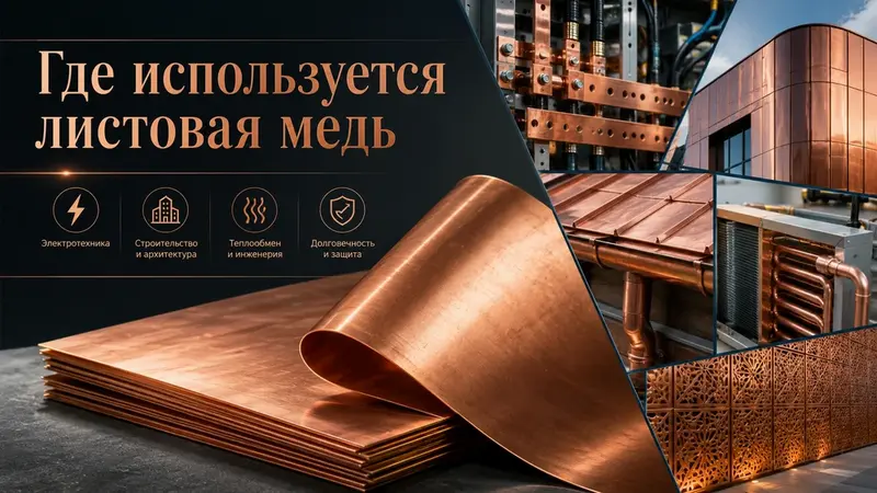 Где используется листовая медь и для чего она нужна?