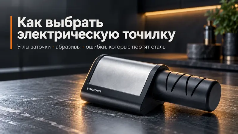 Как выбрать электрическую точилку: углы заточки, абразивы и ошибки, которые портят сталь