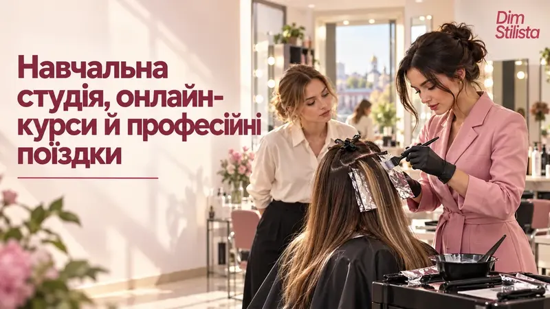 Навчальна студія, онлайн-курси й професійні поїздки: як «Дім Стиліста» вибудовує освіту для майстрів