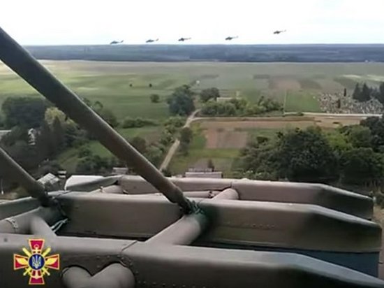 Украинская армия показала «крылатую пехоту» в действии (видео)