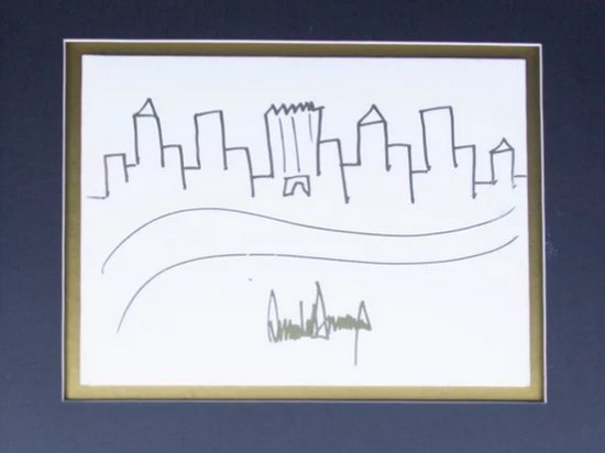 На аукционе за рисунок Дональда Трампа заплатили более $29 тысяч