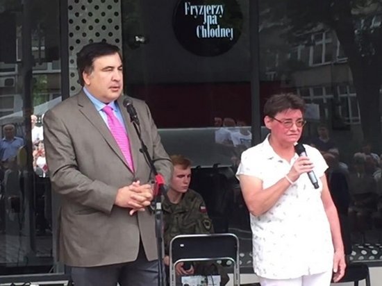 Михаил Саакашвили прилетел в Польшу (видео)