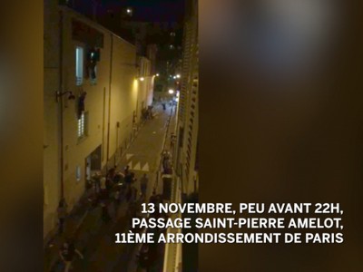 Опубликовано первое видео бегства людей из клуба Bataclan во время теракта в Париже